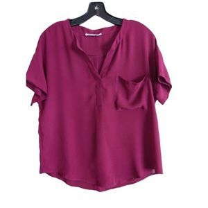 Womens Lush Top XSmall Woven Juliet Flowy 9876